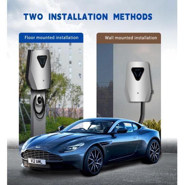 11KW 48A Output Power Electric Car Level2 EV Charging Station with APP Function and 240V Waterproof Energy Charging Pile