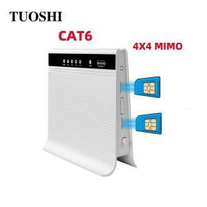 Wholesale Cat6 Dual Sim Unlocked 4G LTE 5ghz Wifi Router With Sim Card Slot SMA Antenna from china suppliers