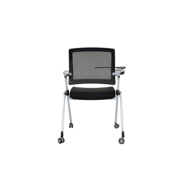 Quality Meeting Room Backrest Mesh Training Chair With Foldable Writing Table for sale
