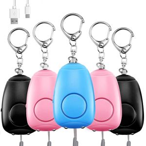 4.96 Ounces Personal Keychain Alarm CE Double LED Lights Emergency Self Defense