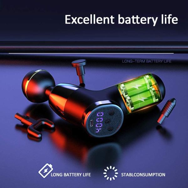 Mini Travel Size Massage Gun Deep Tissue Pocket Massager 2000mAh