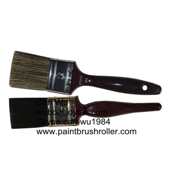 Natural bristle Chinese bristle synthetic mix 2 piece paint brush sets wood