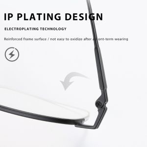 Prescription Available Titanium Frame Eyeglasses Customized B Grade FDA