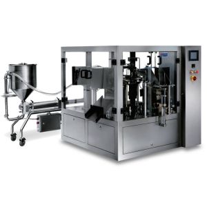 Fully Automatic Rotary Granule Pouch Filling Sealing Machine Premade Bags
