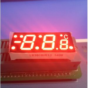 SGS Red 7 Segment Led Display For Digital Temperature Controller , Common