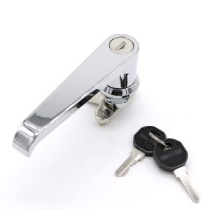 Rotating Metal Cabinet Push Handle Lock Carbon Steel