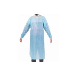 CPE Material Non Sterile Isolation Gown Waterproof Disposable Gown
