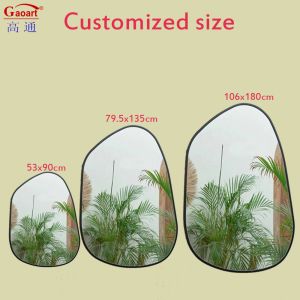 Wooden Frame Mirror for Wall Decor Floor Length Mirror Modern Rustic Design