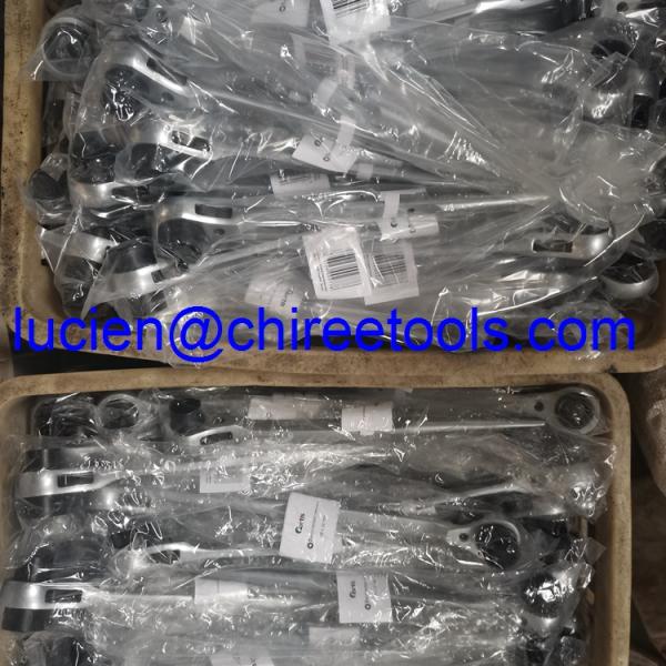 Chrome Vanadium Steel Double Sized Socket Fortis 19x22mm Ratchet Wrench Podger Ratchet Tempered Shaft Ratchet Spanner