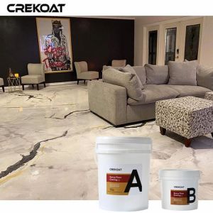 Wholesale Low Odor White Metallic Epoxy Floors Coating Anti-Slip Texture Options For Safety from china suppliers
