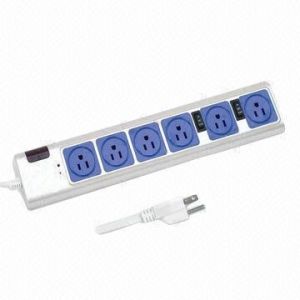 Wholesale American Type Energy-saving Socket for TV, with Mode Selector Switch 6 socket-outlets from china suppliers