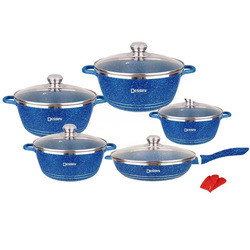 Cheap Cast 12 PCS Medical Stone Cooking Pot Set Dessini Non Stick Cookware Set