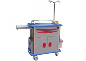 Wholesale ABS Nursing Medical Trolleys , Emergency Medicine Cart With Optiona CPR Board ( ALS-MT118) from china suppliers