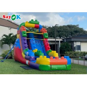 Outdoor Inflatable Slide Simple PVC Inflatable Bouncer Slide Blow Up Double Dry