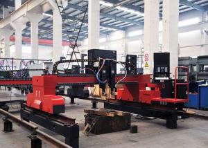 Wholesale Gantry Type CNC Plasma Gas Cutting Machine with 1 Gas Torch 1 Plasma Torch from china suppliers