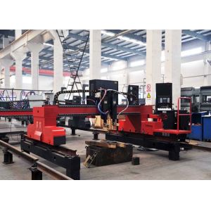 Buy cheap Gantry Type CNC Plasma Gas Cutting Machine with 1 Gas Torch 1 Plasma Torch from wholesalers