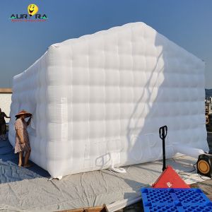 Custom Logo Backyard Inflatable Club Tent , Commercial Inflatable Air Cube Tent