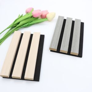 PET WPC Acoustic Wall Panels Board With Flame Retardant Insulation