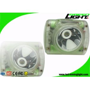 China Lightweight 13000 Lux Rechargeable Miners Cap Lamp Waterproof IP68 With USB Charger on sale