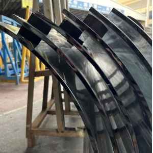 Customizable Curved Tempered Glass For Partition Bathroom Balustrade Building