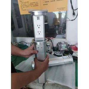 Retractable Recessed Kitchen Pop Up Sockets Aluminum Alloy