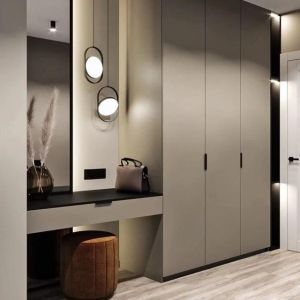 Modern Style 3 Door Wardrobe with Mirror Dressing Table YALIG Custom Made Solid