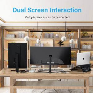 USB C Laptop Adjustable Stand With Dual HDMI 4K MST Video Output