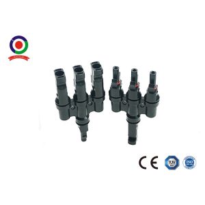 Wholesale 3 To 1 Solar Branch Connector T Type Excellent Aging Resistance 30A Rated Current from china suppliers