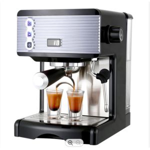Black Household Coffee Machine / Espresso Latte And Cappuccino Machine