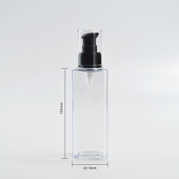 Skincare Packaging Plastic Lotion Square Empty Pump Bottles 150ml OEM/ODM for Shampoo Bottle