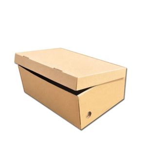 Custom Printing Folding Corrugated Shoe Boxes Rectangular Shape With Long