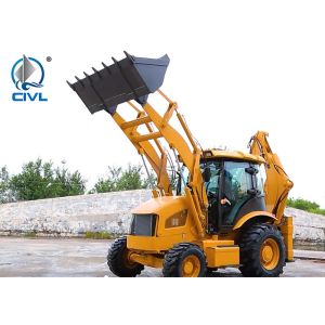 Backhoe Loader Mini Tractor With Bucket for Farm