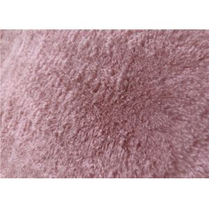 300GSM Polyester Faux Rabbit Fur Fabric For Slipper Making