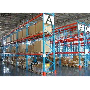 China Q235 Steel Warehouse Heavy Duty Pallet Racks Selective Shelving Powder Coated on sale