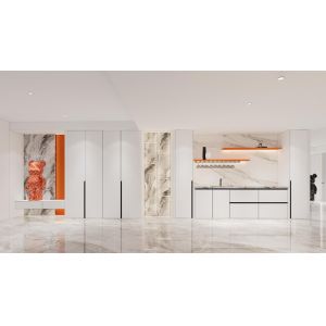 Custom Orange And Hanyu White Basement Storage Solution Stainless Steel