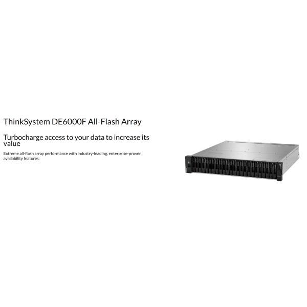 Automatic Lenovo DE6000F Lenovo ThinkSystem Storage DE6000F 2U Lenovo DE Series Hybrid Flash Array