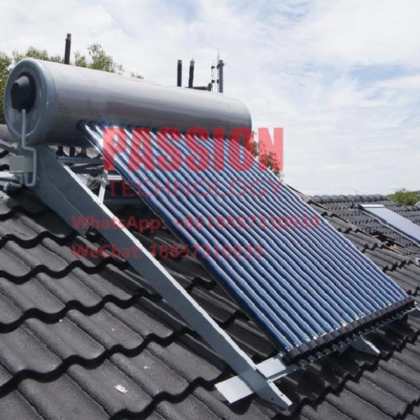 Silver Tank 250L Solar Water Heater Rooftop Solar Water Heating Colletor
