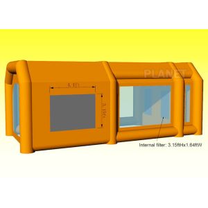 Eco Friendly Garage Mobile Paint Booth Filters System Double Stitch