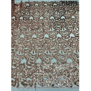 New Arrival Quality Fancy Sequin Embroidery Mesh French African Lace Fabric For