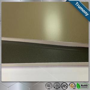 Wholesale Golden Scrub Aluminum Flat Plate Based On PE Layer Decoration Building from china suppliers