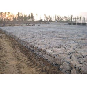 80x100mm River Bank Protection 4mm Galvanized Gabion Mesh