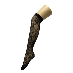 Jacquard Mesh Sexy Fishnet Stockings / Knee Sock Tights Custom Logo