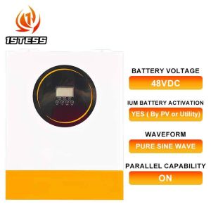 48V 8.5KVA 11KVA Hybrid Solar Inverter Single Phase Pure Sine Wave 8.5kw 11kw