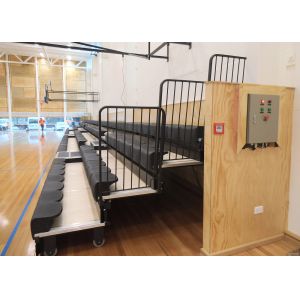 Tired Polymer Retractable Bleacher Seating For Multi - Purpsed Sport Facilities