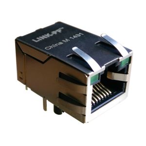 PulseJack J1011F21PNL Female Ethernet Connector Rj45 Tab-up 10/100Mbps