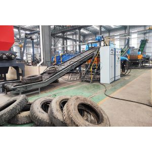 Automatic Waste Tire Shredder with 380V/50HZ Power and 12 Months Warranty for