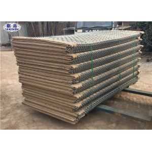 HDP Galvanized HESCO Barrier with Military Grenn color used for Flood retaining