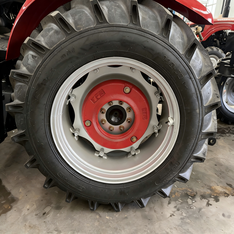 Four Wheel tractor featuring optional single double action clutches and hydraulic power steering for versatile agricultural