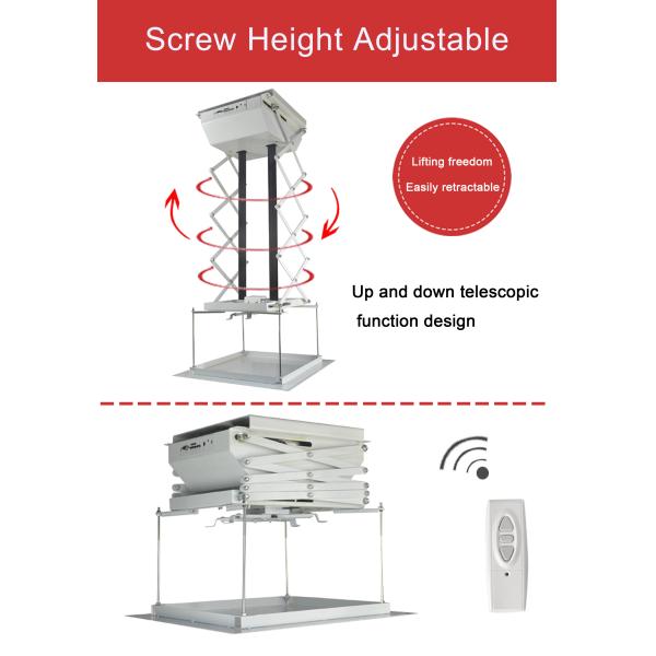 Motorized Ceiling Projector Scissor lifter projector bracket