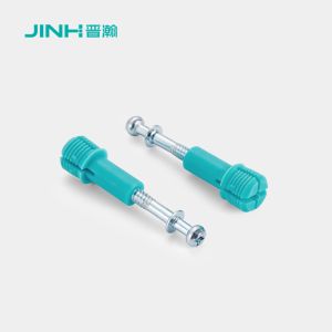 32mm Steel Minifix Spreading Bolts With Dowel, Flat Pack Furniture Fitting for